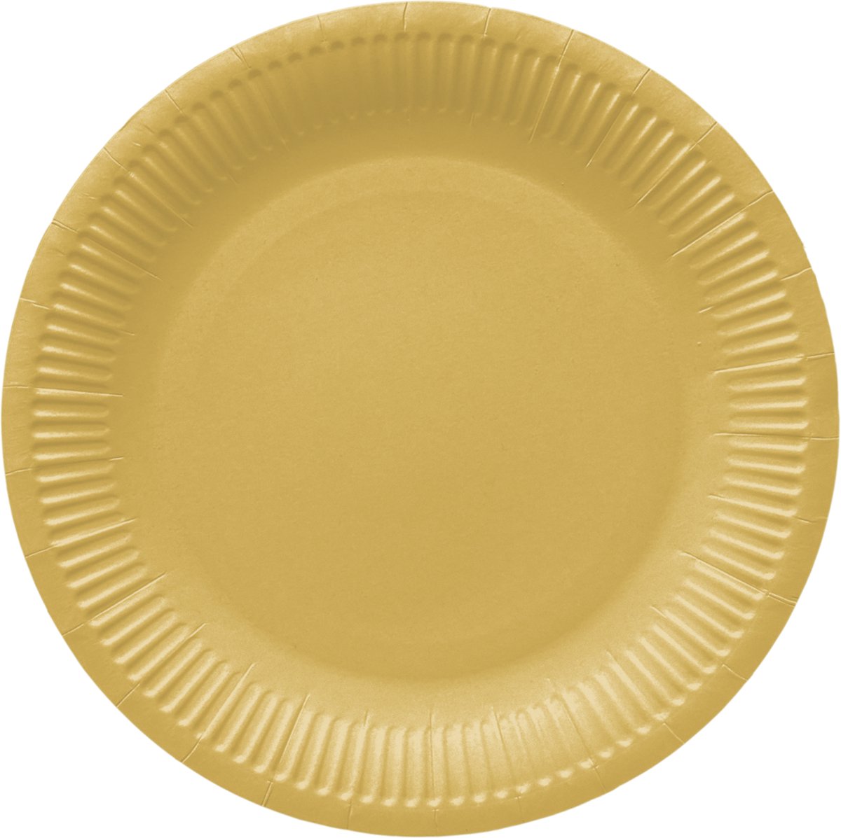 Papieren borden goud geel 23 cm – PAW decor – set van 8