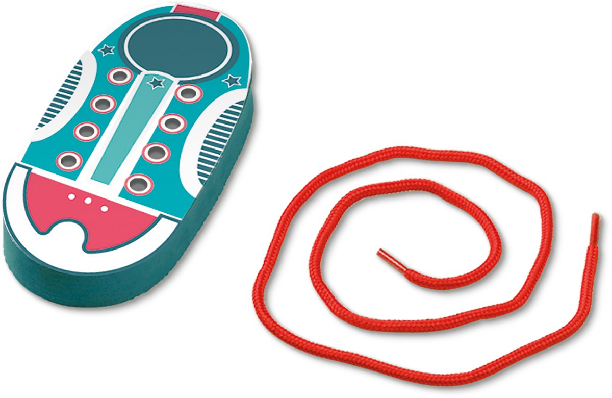 SES Creative – Ik Leer Veters Strikken – Schoen van Foam met Veters – Educatief Speelgoed vanaf 3 jaar — afbeelding 7