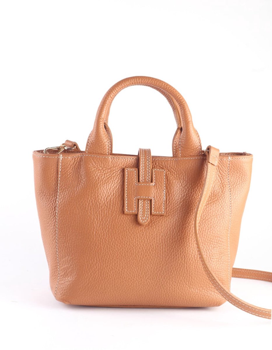 Luxe Italiaans leren tas - inspired bag - schoudertas - lederen handtas - cadeau - dames