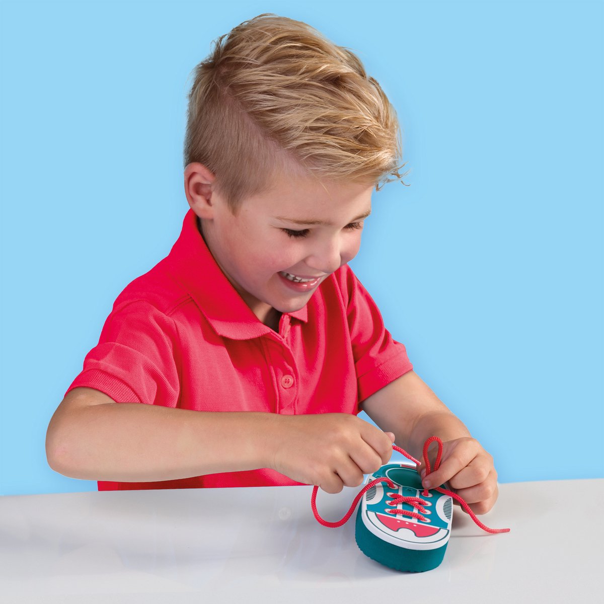 SES Creative – Ik Leer Veters Strikken – Schoen van Foam met Veters – Educatief Speelgoed vanaf 3 jaar — afbeelding 5