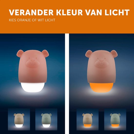 Zazu Benny de Beer Green Nachtlampje ZA-BENNY-02 van Zazu — afbeelding 3