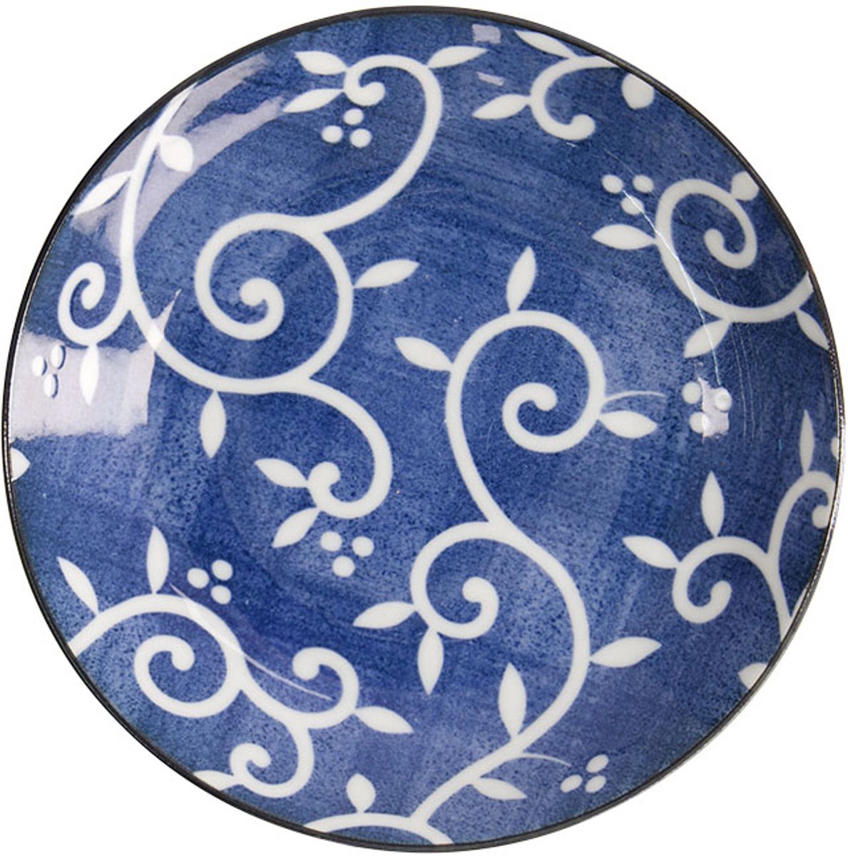 Tokyo Design Studio - Japans Porseleinen Gebaksbordje – Tokyo Blue – 16.5×2.7cm