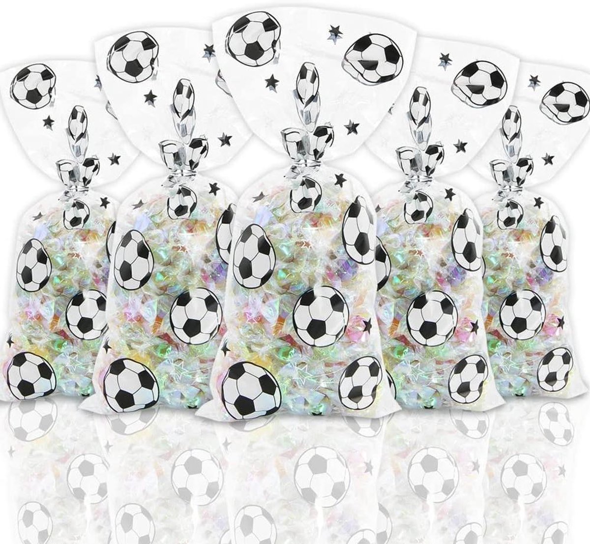 Inovra Plus - Grote zakjes met zilveren zegel - Ideaal voor kinderfeestjes met voetbalthema
