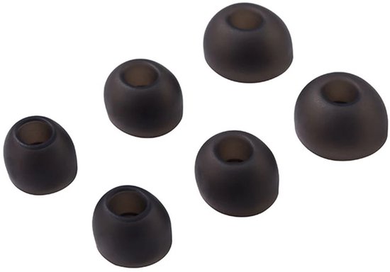 Lot De 3 Paires D'embouts Silicone Pour JBL Tune Beam 2 - Tailles S/M/L, Noir