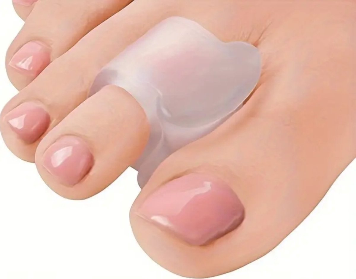 Teenspreider - Teenspreider groot - Teenstukje per paar - Teencorrector - Hallux valgus - Pijnverlichting - Siliconen Gel & Corrector - Teen tussen stukje - Teenstukje