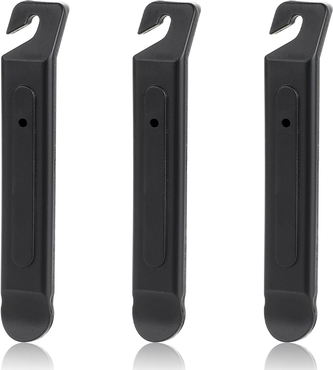 Allecto Plus - Fiets Bandenhendel Set van 3 stuks - Draagbaar en Zwart - Fiets Band Reparatie Gereedschap - Ideaal voor Fietsbanden - 105 x 17 cm