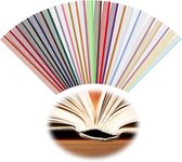 Allecto Plus - 26 stuks boekbinders hoofdbanden in 26 kleuren - 30 x 13 cm - boek katoenen hoofdband - boekdecoratie - boekbinddoek - boekbindset voor beginners - boekreparaties - boekdecoratie.