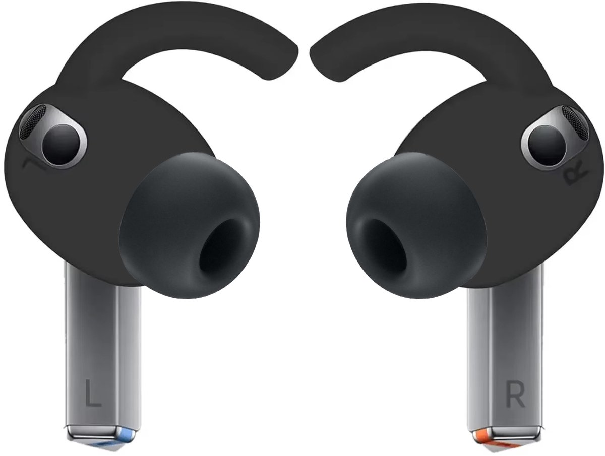 Ibley InnerFit Oorhaken voor Galaxy Buds 3 Pro - Siliconen Sport Hooks - Set van 2 - Zwart - Zweetbestendig