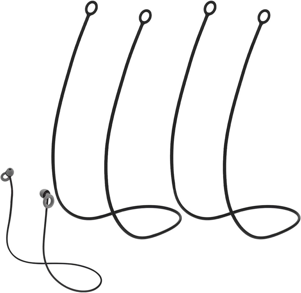 Allecto Plus - Oordopjes Connector Koord voor Veilige Opberging - Siliconen Oordopjes Ketting - 2 Stuks
