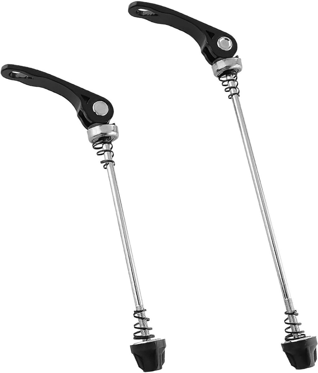 Allecto Plus - Snelspanset voor Fiets 2 Stuks Zwart - Snelontgrendeling voor Racefiets Mountainbike - Fietsaccessoires