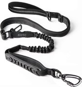 BOTC 4 in 1 Hondenriem - tot 200 CM - Reflecterend - Stevige Nylon hondenlijn - Riem voor Honden - Zwart