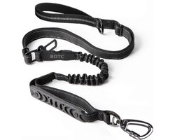 BOTC 4 in 1 Hondenriem - tot 200 CM - Reflecterend - Stevige Nylon hondenlijn - Riem voor Honden - Zwart