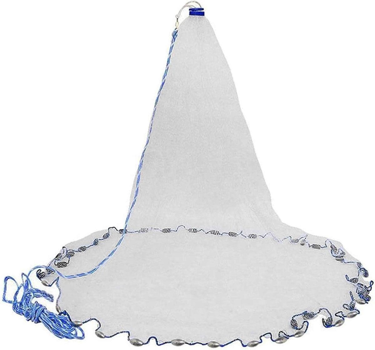 Vissen Gegoten Netto Dia 10Ft/3M met Sinkerbodem - Nylon Mesh - Visuitrusting voor Hengelsport - Handig en gemakkelijk te gebruiken