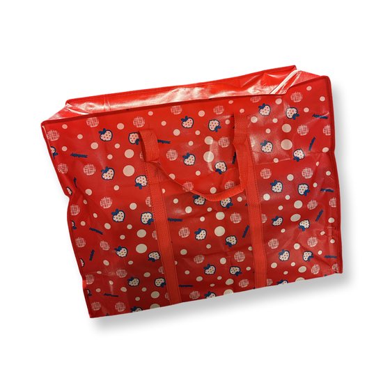 Sac de rangement | Grand cabas | Sac de voyage extra grand et solide| 70x54x23 cm | Grand sac à provisions | Sachet de couleurs assorties | Mega sac | Sac à linge | Sac shopping avec fermeture éclair