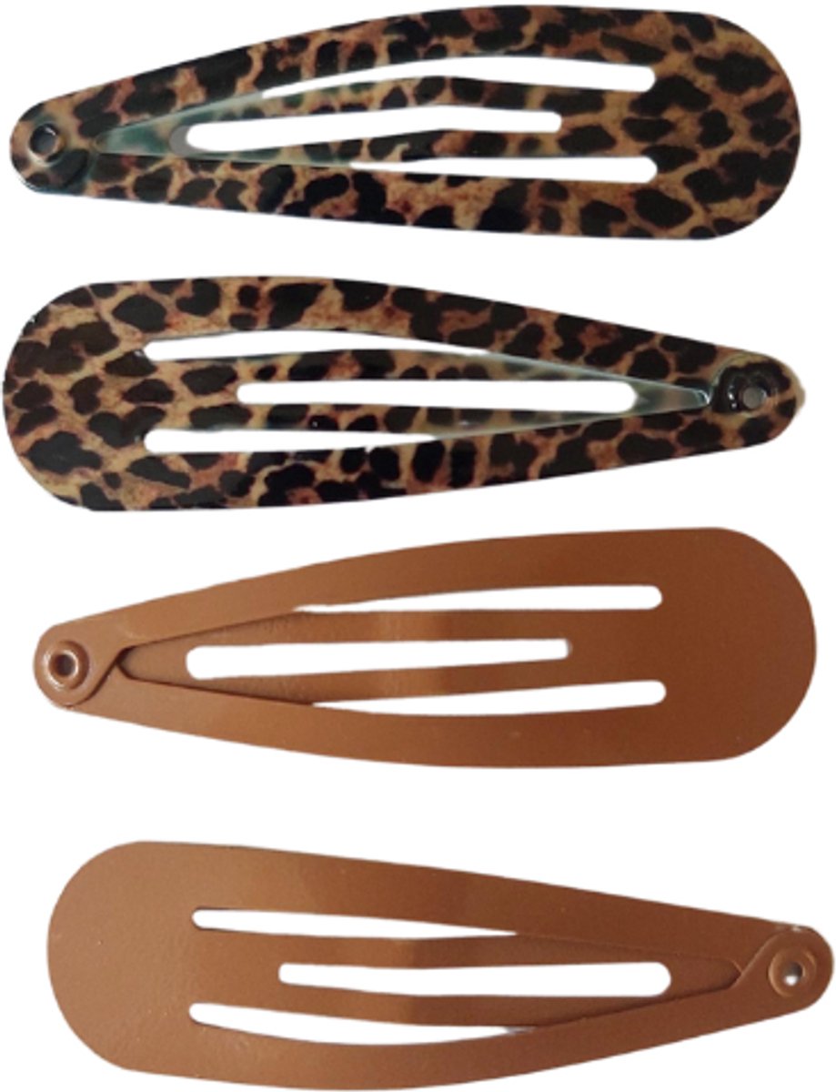 Basic haarspeldjes - leopard love