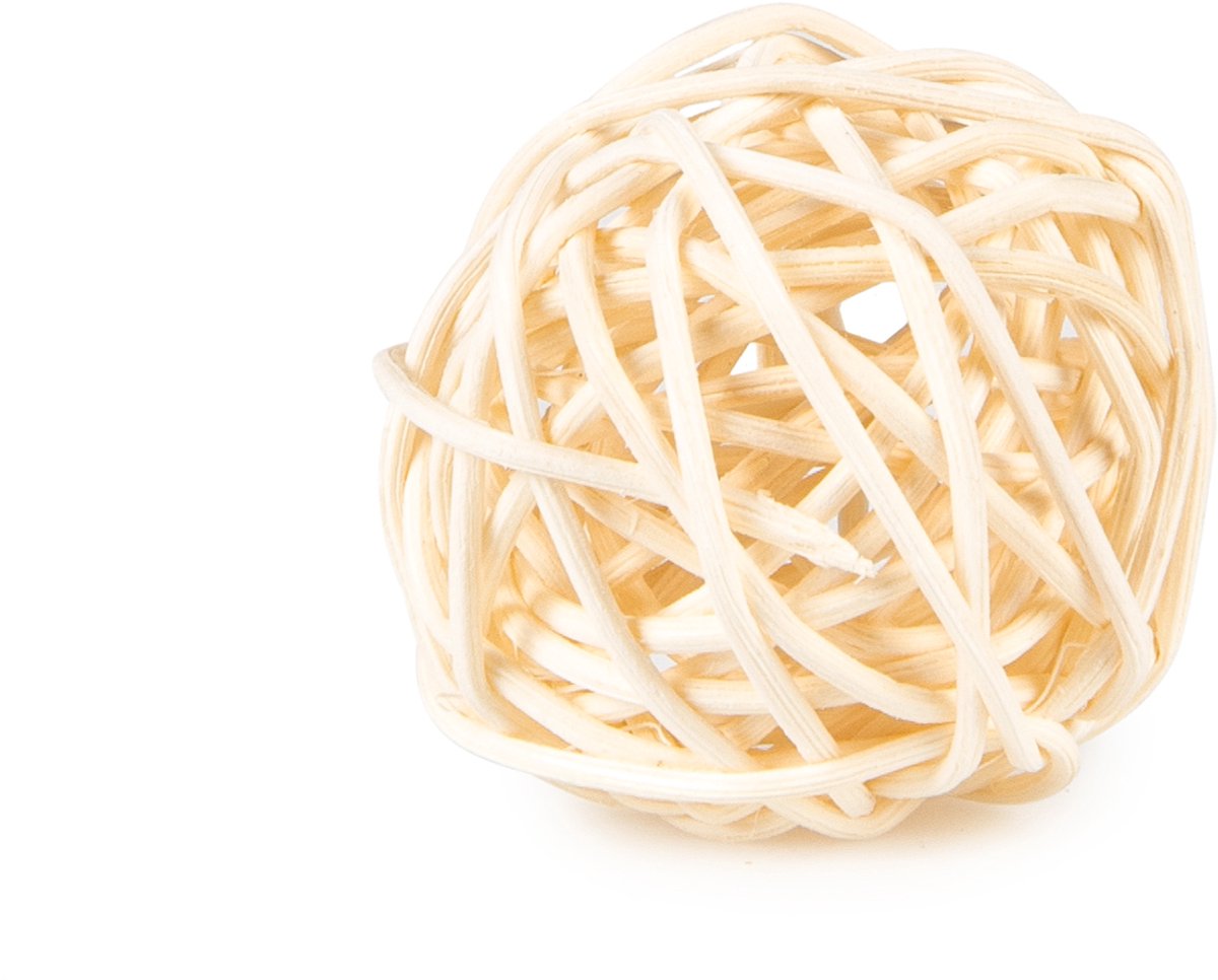 HOBI - 6 gevlochten ivoorkleurige bolletjes