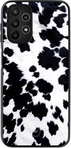 Coque rigide en TPU pour Samsung Galaxy A13 4G - Motif vache - Zwart et Wit - Superbes Housses de téléphone