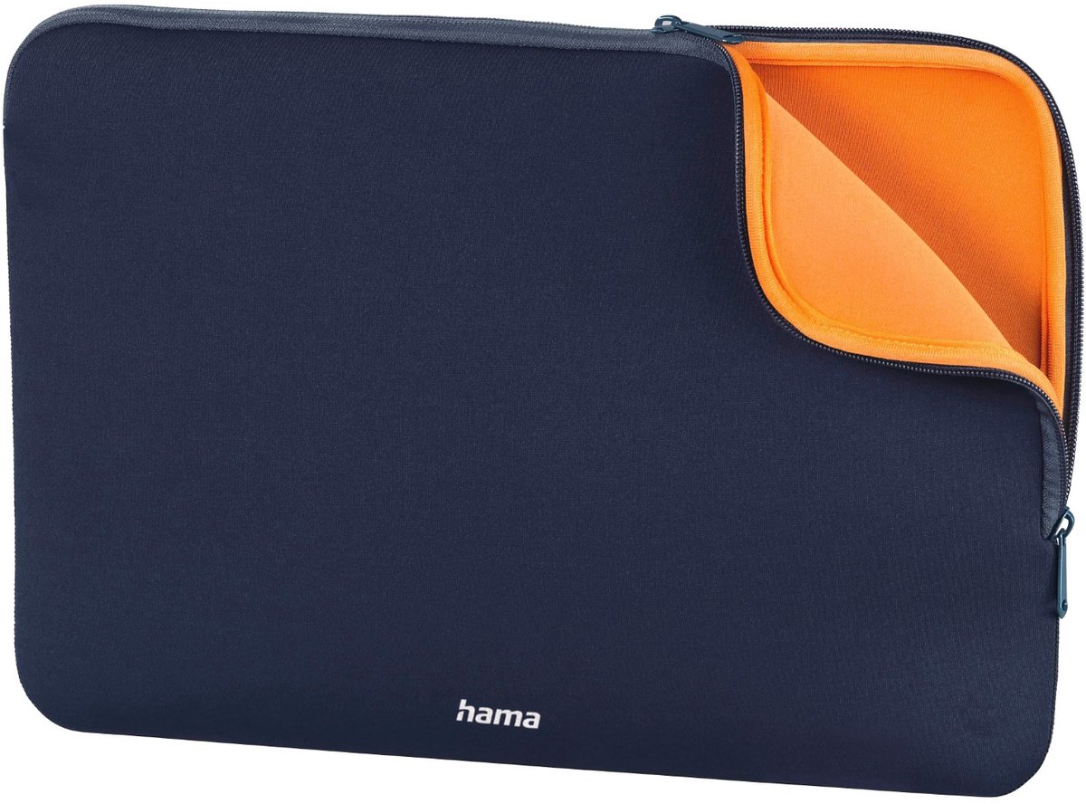 Hama Neoprene 35,8 cm (14.1") Opbergmap/sleeve Blauw, Oranje