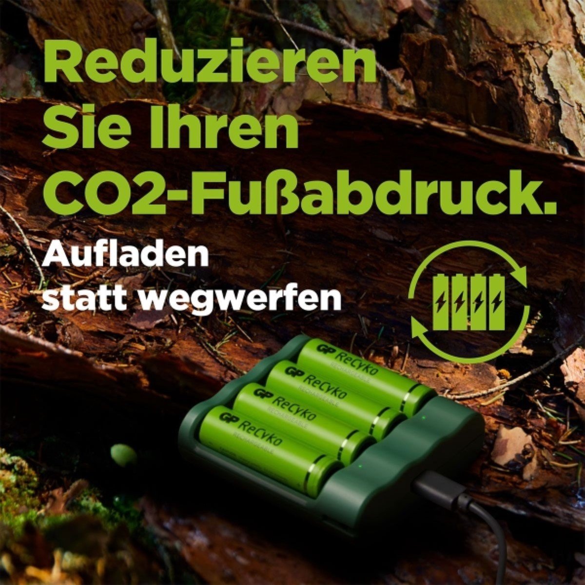GP ReCyko AA/AAA Everyday Charger (USB) incl. 4x AA batterijen 2100mAh