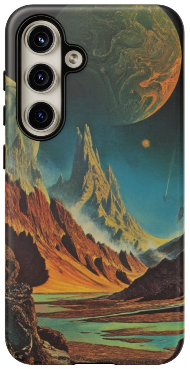 Surrealistisch Buitenaards Landschap – Telefoonhoesje Geschikt voor Galaxy S24