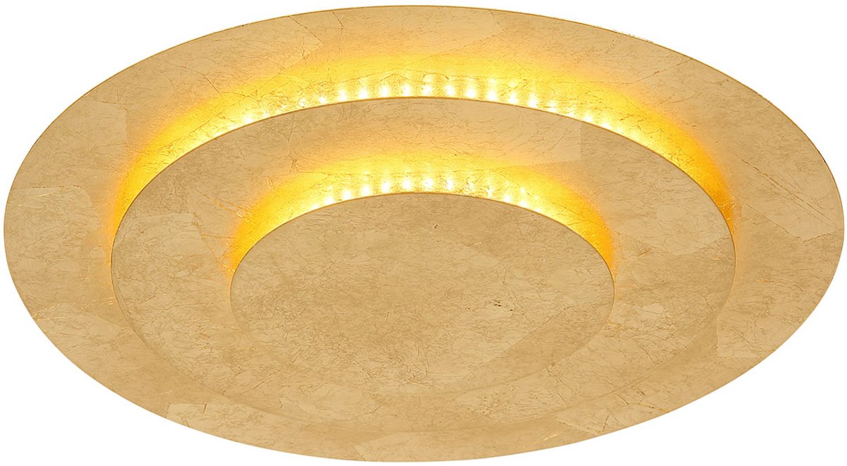 Wandlamp/Plafondlamp goud ringen- Diameter 35cm - Niet dimbaar