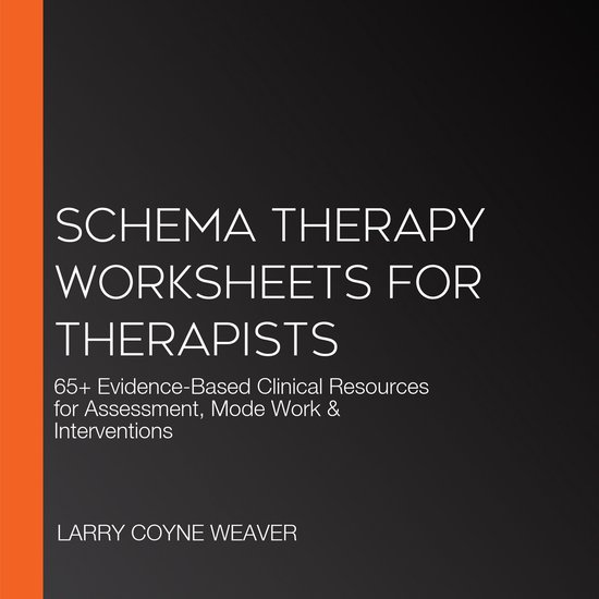 Schema Therapy Worksheets for Therapists - cover