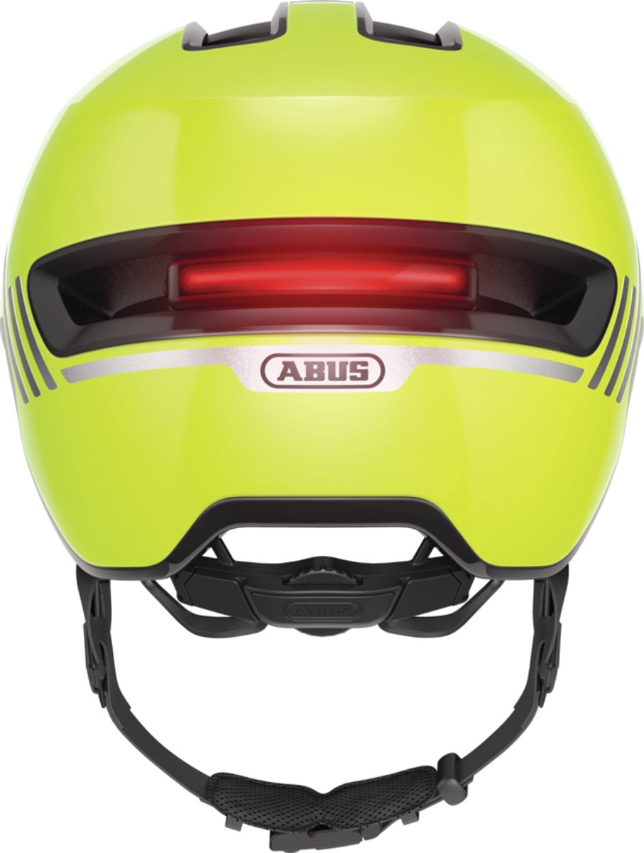 Fietshelm ABUS HUD-Y signal yellow S - 51-55 cm - geel - Geschikt voor gebruik op elektrische fietsen - stadsfietsen - 280 g