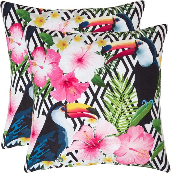 Brandsseller Set of 4 Outdoor Cushions 45 x 45 cm