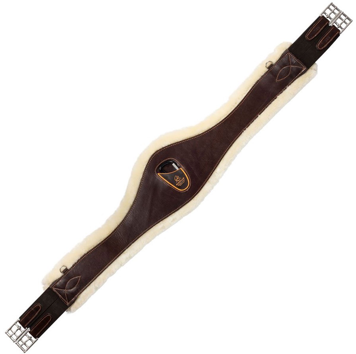 Acavallo Sheepskin Springen Paardensingel Bruin 145 cm