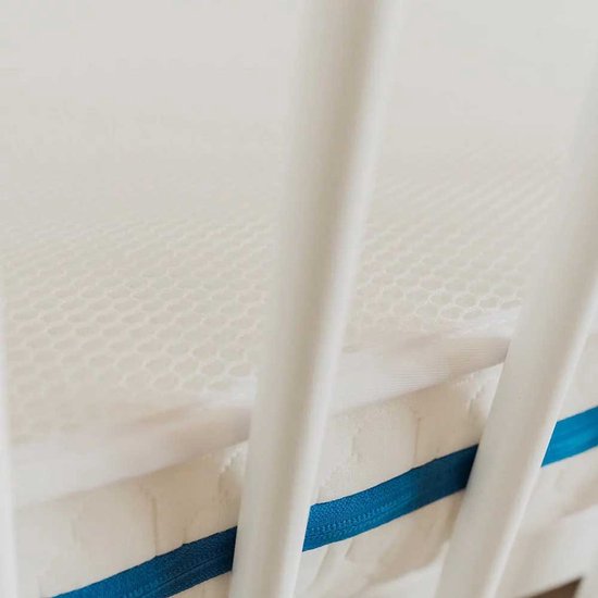 AeroSleep® hoeslaken - voor babybed, ledikant & wieg - 120 x 60 cm - White