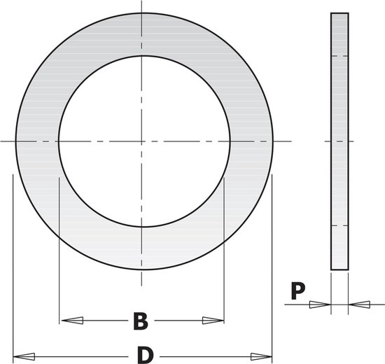CMT - Bague de réduction pour lame de scie - Fixation pour scie - Matière - Scies - 1 Pièce(s)