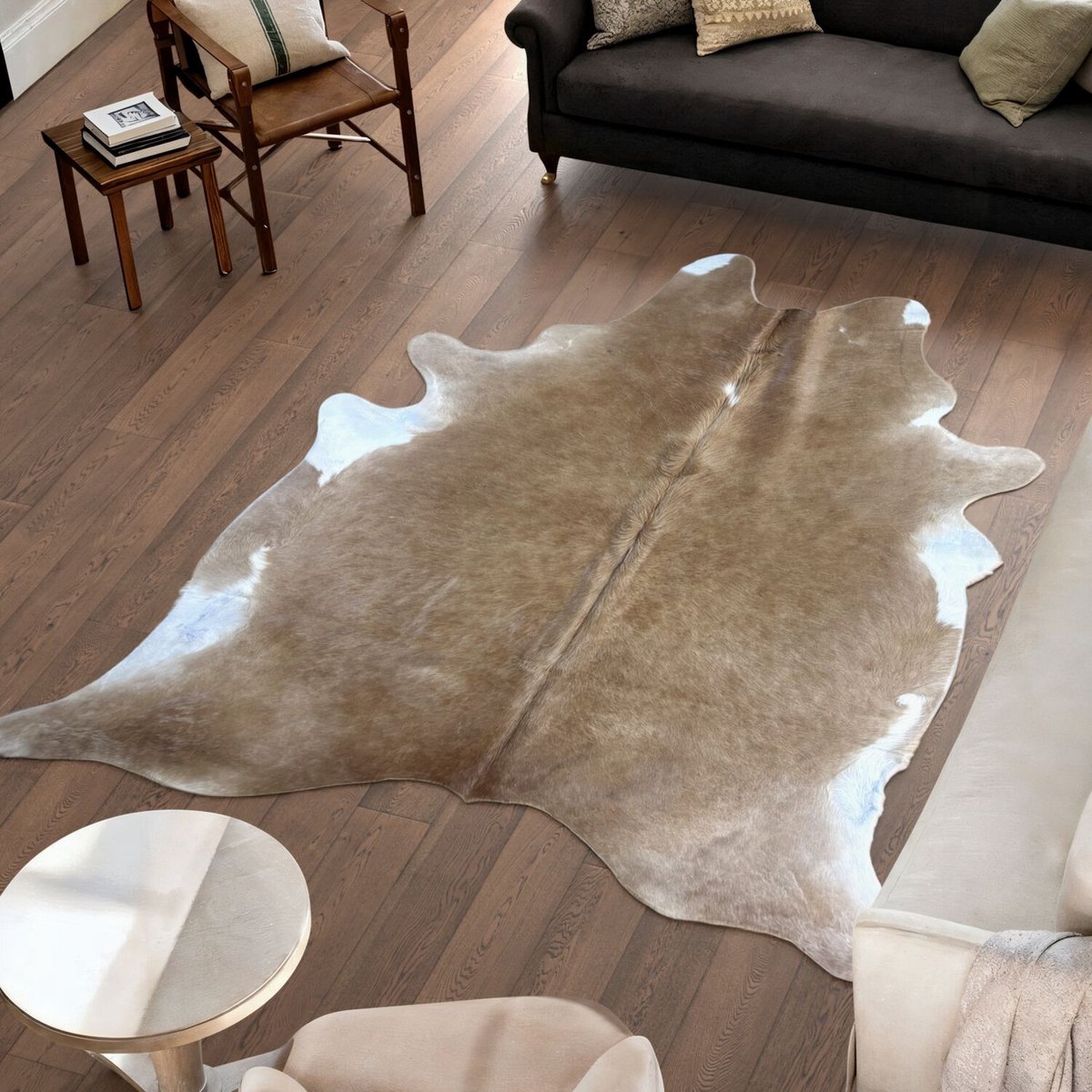 Koeienhuid Vloerkleed - 249 cm x 211 cm - Koeienkleed / Koeienvel / Dierenvel / Dierenhuid Tapijt