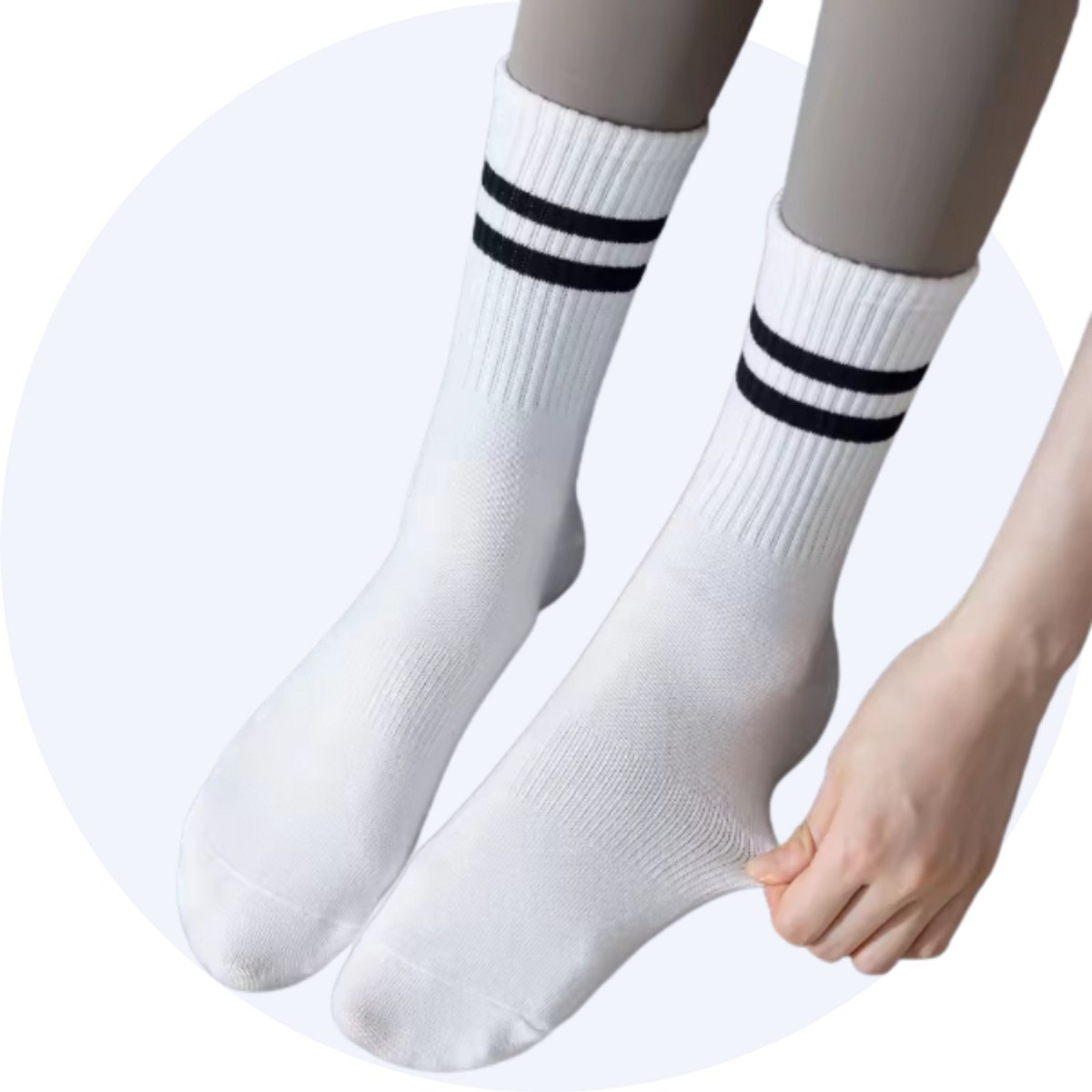 Yoga sokken - Antislip sokken - Pilates sokken - 3 Paar - Wit - One size fits all
