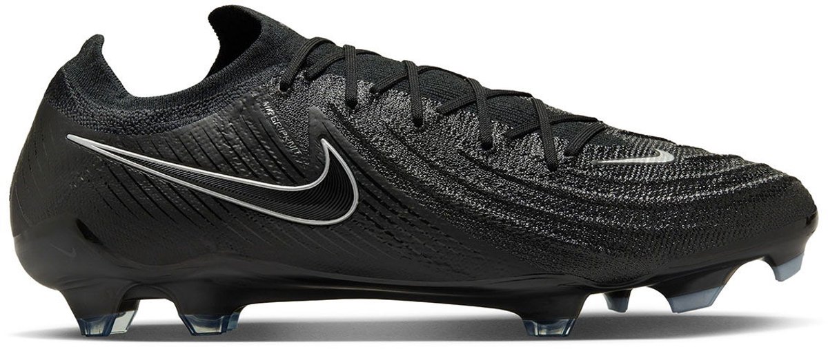 Nike Phantom GX II Elite FG voetbalschoen in zwart, maat 42, limited edition met gestroomlijnd ontwerp en grip.