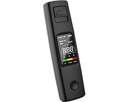 Digitale ademtester - Draagbare alcoholtester - Oplaadbare alcoholtester - Zeer nauwkeurige ademtester - Draagbare digitale ademtester - Snelle ademtester - Professionele ademtester - 10 x 2,8 cm / 3,94 x 1,1 inch - Voor persoonlijk en gezinsgebruik