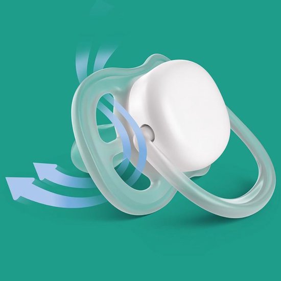Philips Avent fopspenen Ultra Air - 0-6 maanden - Meisje - 2 stuks - Extra luchtgaten - BPA-vrij van Philips Avent — afbeelding 4