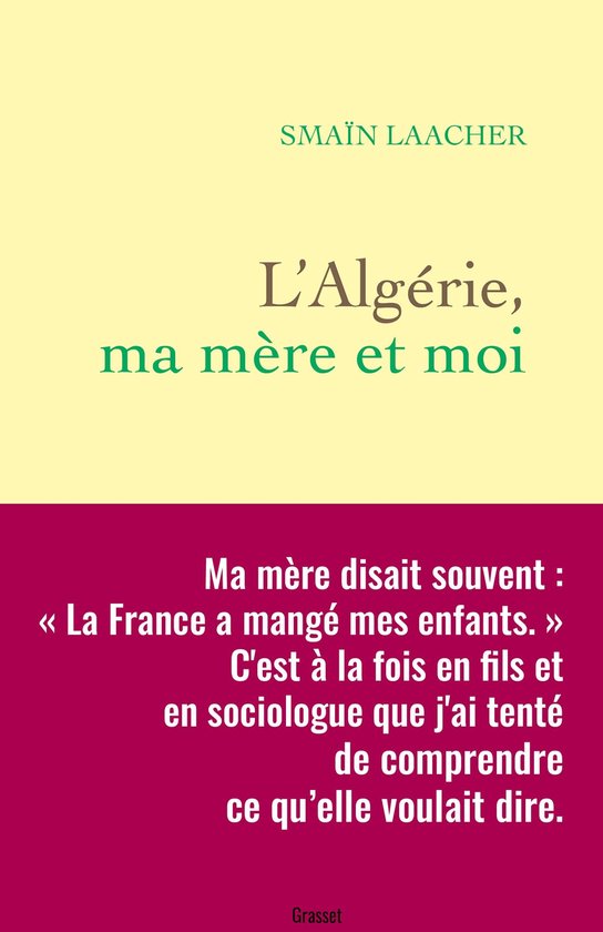 L'Algérie, ma mère et moi - cover