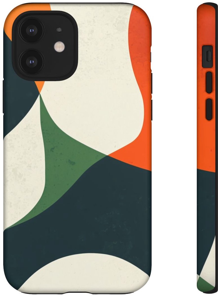 Abstracte Organische Vormen – Telefoonhoesje Geschikt voor iPhone 12