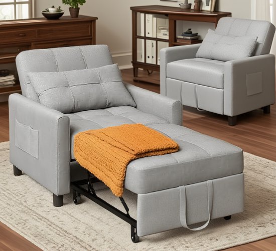 Bealife AR21 Chaise longues ，Relaxsessel Schlafsessel Maritta (1 fauteuil), met kussen, TV-fauteuil relaxfauteuil