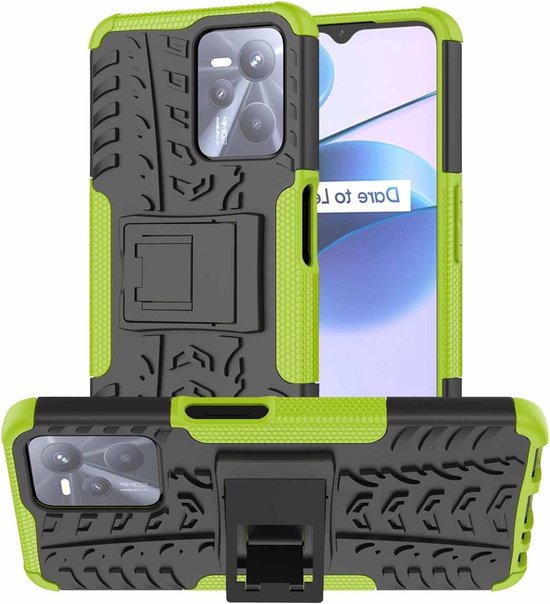 JIAFEI Hoesje Voor Motorola Moto G54 5G – Dubbele Laag, Schuifcamerabeschermer, Ringstandaard En Metalen Plaatje, Blauw