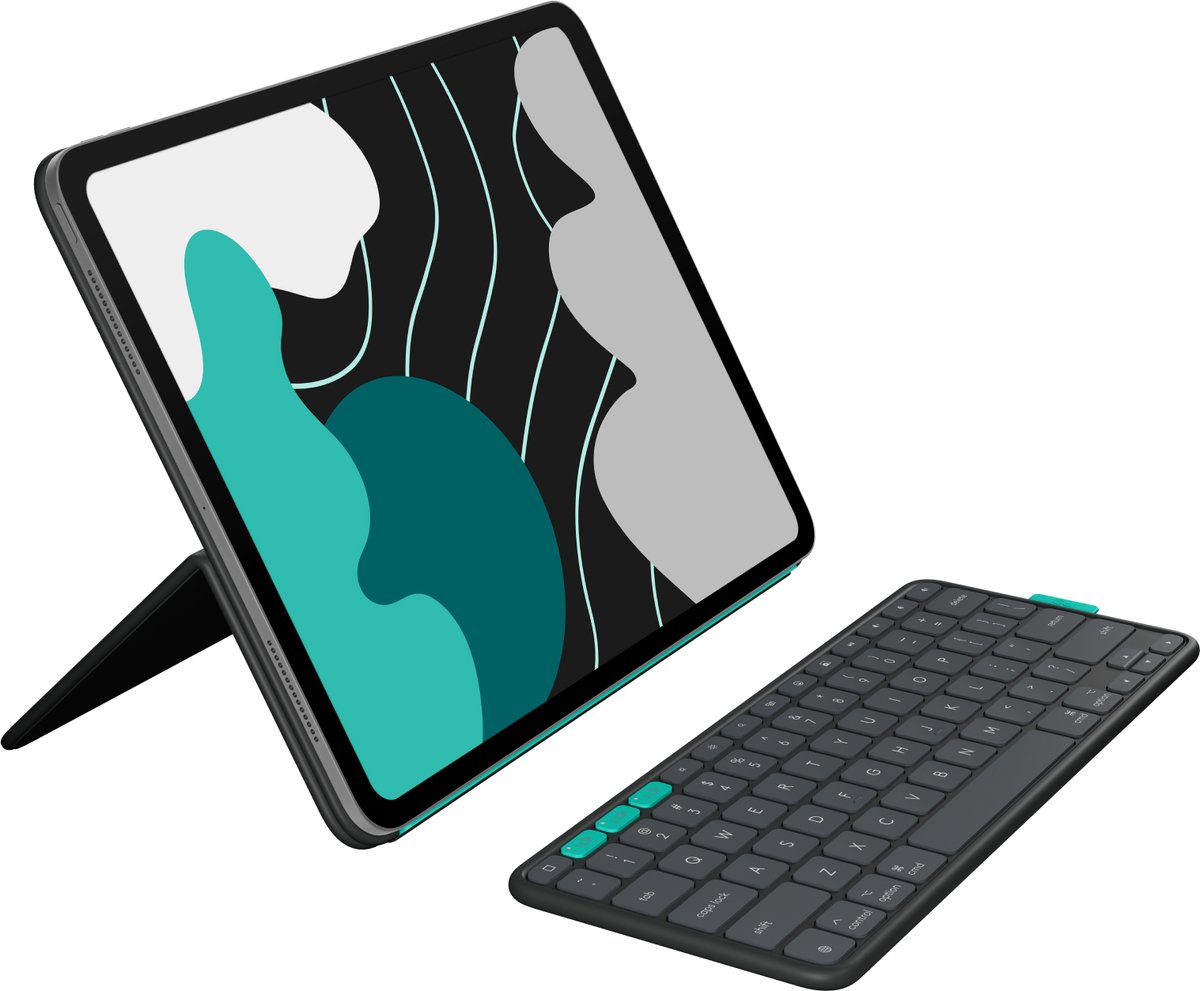 Logitech Flip Folio iPad Pro (2024) / iPad Air (2026/2025) 13 inch Toetsenbord Hoes QWERTY