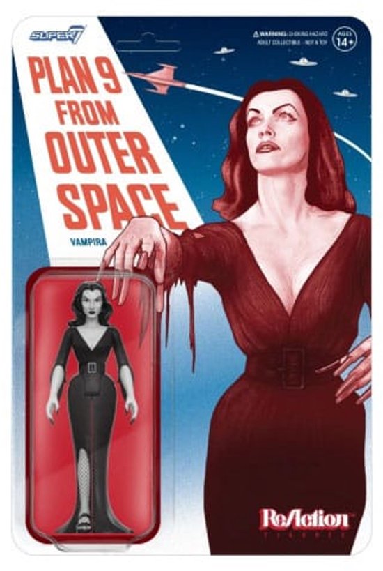 Super7 Vampira Reaction Figures Wave 03 - Vampira (Monster Glow) Action Figure