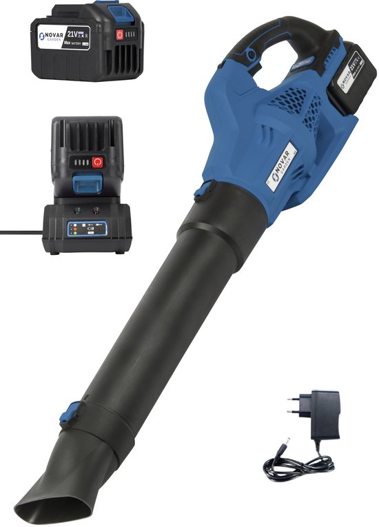 NovarGarden® Accu Bladblazer NG2 - Electrisch - Bladblazers - 200km/h - Met 1x Accu (4.0Ah) en Lader
