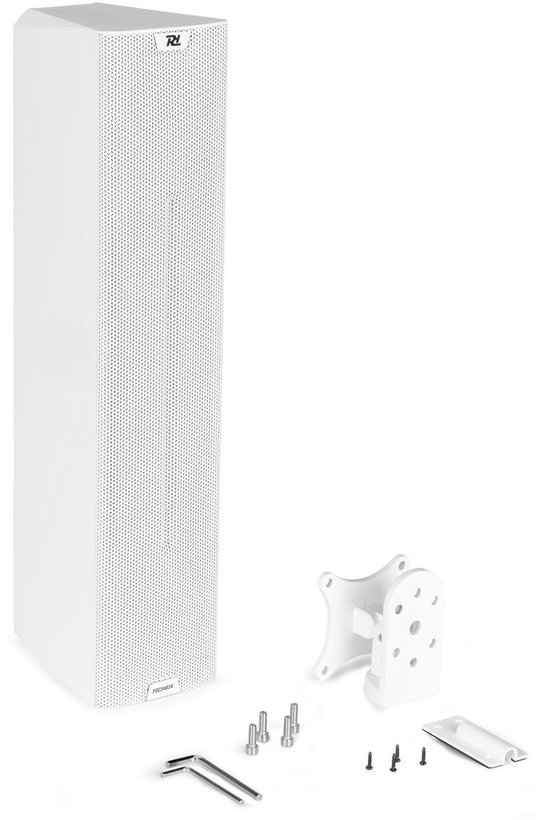 Power Dynamics PDCS403V 100V verticale kolomluidspreker - Outdoor zuil luidspreker - IP44 - Wit — afbeelding 4