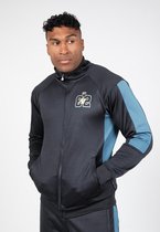 Gorilla Wear Devon Trainingsjas - Sportvest - Grijs/Blauw - 2XL