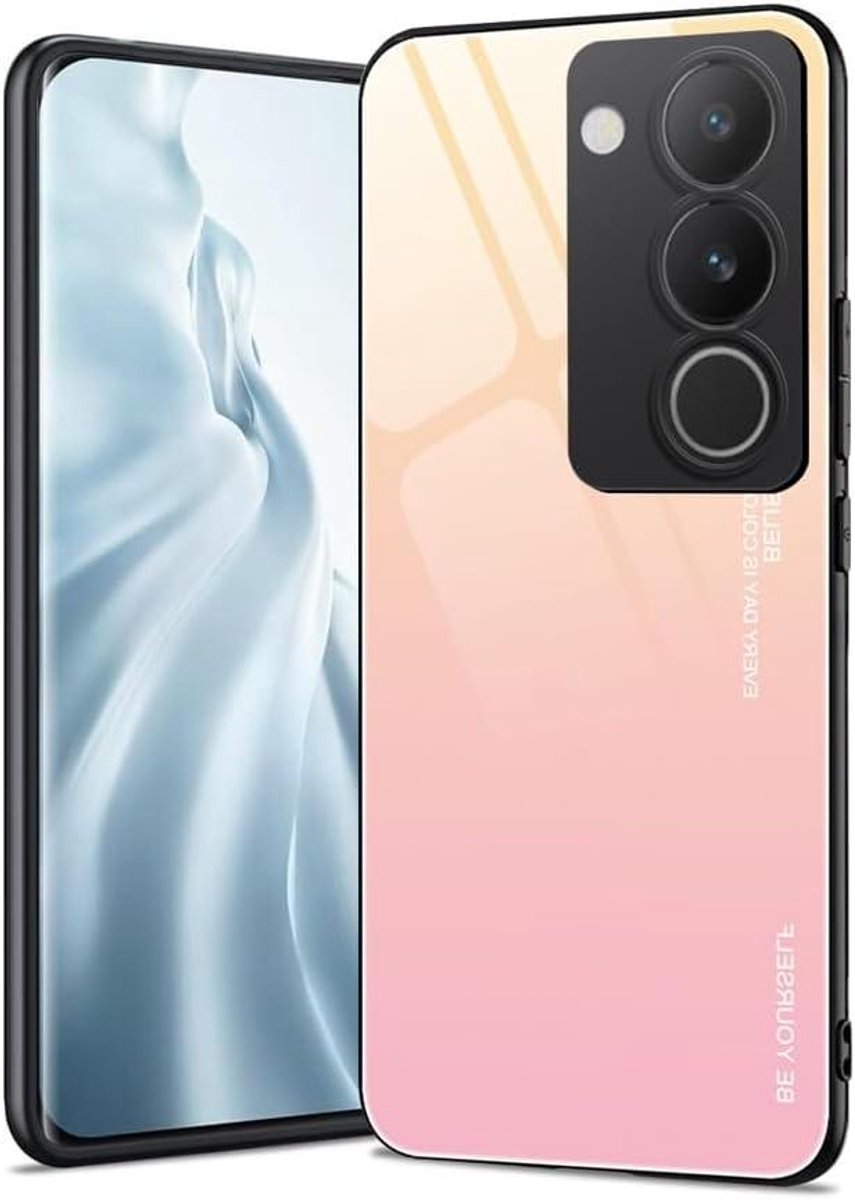 Allecto Plus - Hoes voor smartphone met kleurverloopglas - Ultralichte TPU siliconen hoes - Schokabsorberende beschermhoes - Stootvast - [Toevoegen zoekwoord 1] - [Toevoegen zoekwoord 2]