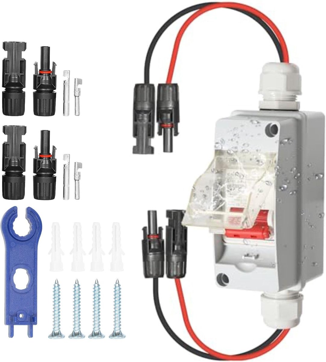Allecto Plus - DC isolatieschakelaar 500V 32A voor zonne-combinatiedoos buiten gebruik