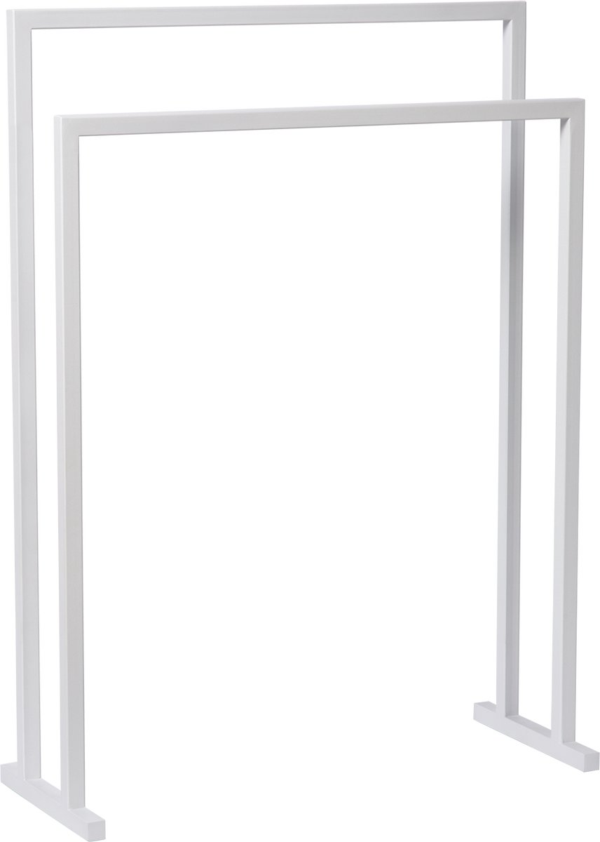 Atmooz - Handdoekenrek Donau - Wit - 60x24x82 cm - Matwit Gepoedercoat Metaal - Industrieel Design voor Badkamer en Dressing