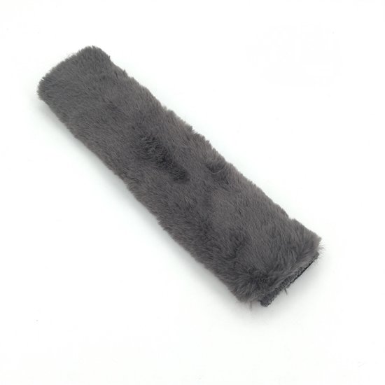 Lot de 2 housses de Housses de ceinture de sécurité - Coussin de ceinture de sécurité - Housses d'épaule - Protection de ceinture de sécurité - 25 x 13 cm - Ceinture de sécurité - Protection de ceinture de sécurité - Universel - Grijs