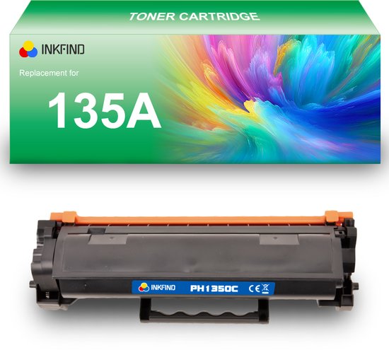 INKFIND 135A (W1350A) Tonercartridge compatibel met HP 135A W1350A - 1 ...